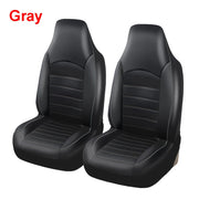 2 Pack PU Leather Front Seat Cover Car Fashion Style High Back Bucket Car Seat Protector Cover Universal Car Seat Accessories