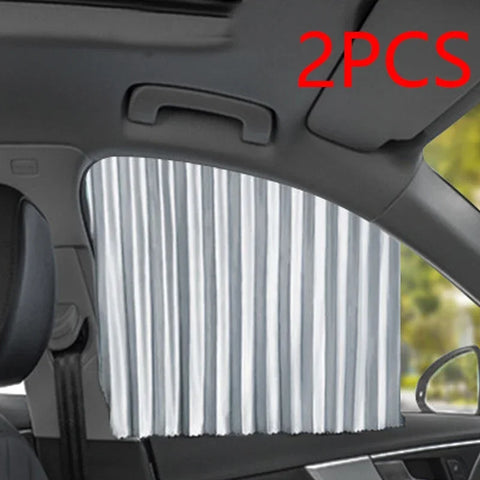 2PCS Magnetic Car Sunshade Window Curtain Auto Window Sun Shade Privacy Sun UV Protection Window Shield Car Interior Accessories