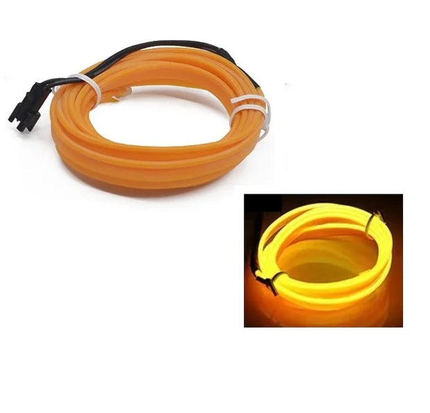 5M/4M/3M/2M/1M Car Interior Light LED Strip Decoration Flexible Neon Lights Car Atmosphere Lamp 12V Universal Auto Ambient Light