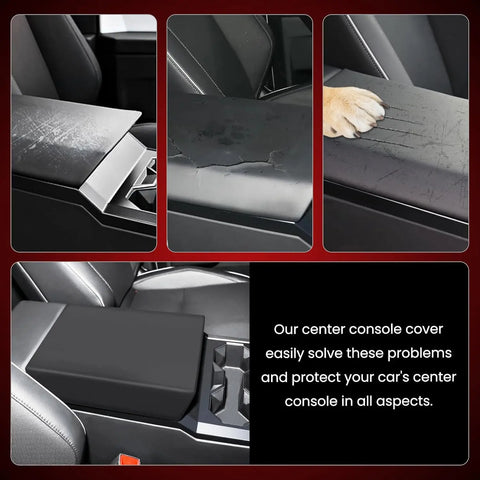 For Tesla Cybertruck 2023 2024 2025 TPE Armrest Box Protective Cover Armrest Box Cover Non-slip Car Auto Interior Accessories