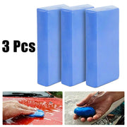 3pcs Car  Clay Cleaning  Bar Detailing  Waxing Polish Treatment Fine Grade Powerful Decontamination Of Volcanic Grinding Mud