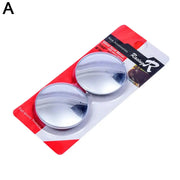 2Pcs Car Mirror HD Convex Mirror Blind Spot Auto Rearview Mirror 360 Degree Wide Angle For SUV Car Parking Rimless Mirrors