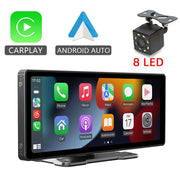 10.26"  Car Mirror Radio Multimedia Video Player Universal Wireless Carplay Android Auto Screen With Bluetooth AUX USB