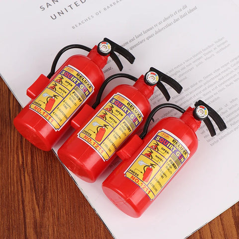 3Pcs Funny Mini Fire Extinguisher Toys Whole Person Prank Gift Water Gun Spray Water Children Firefighters Professional Props