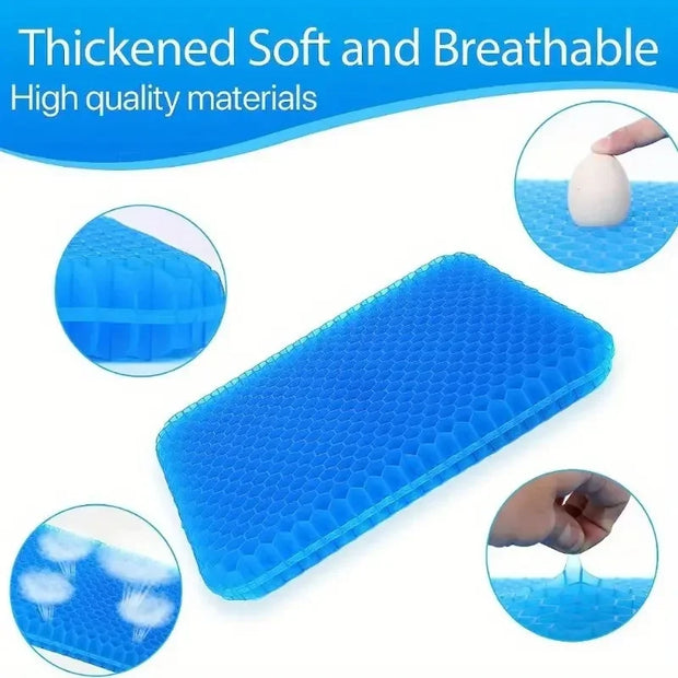 Honeycomb Gel Ice Cushion Car Tailbone Cushion Breathable Cool Silicone Cushion Egg Cushion Office Cushion