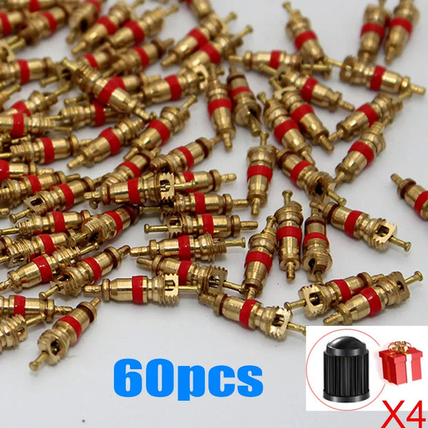 Copper Valve Core Car Motorcycle Bike Tire Valve Core American/US Vacuum Tyre Valve Stems Core Remover Bicycle Auto Accessories