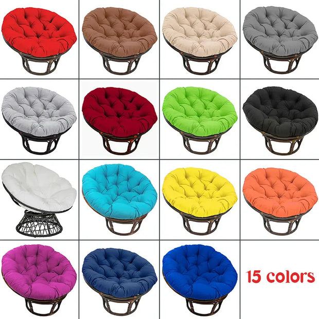 Swing Hanging Basket Seat Cushion Thicken Soft Egg Chair Pad Garden Armchair Pillow Outdoor Patio Rattan Chair Round Cushion