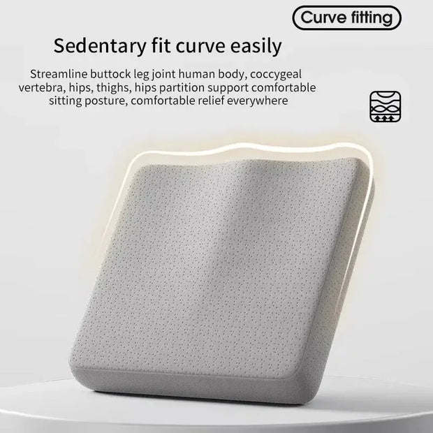 Ergonomic Memory Foam Office Cushion Anti Hemorrhoid Cushion Chair Cushion Tailbone Pillow Car Office Seat Cushion