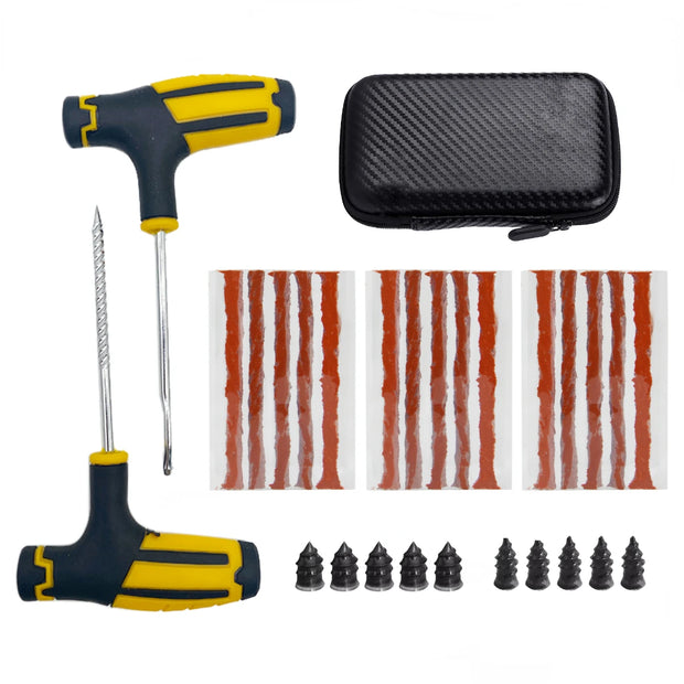 Car Tire Repair Kit Puncture Plug Tools Tyre Puncture Emergency for Universal Tire Strips Stiring Glue Repair Tool Kit