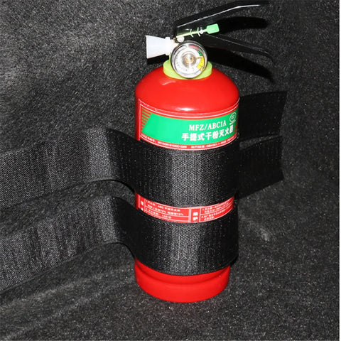 Car trunk fire extinguisher fixing strap for SEAT Altea Toledo MK1 MK2 Ibiza Cupra Leon Cupra For Skoda Fabia Rapid octavia