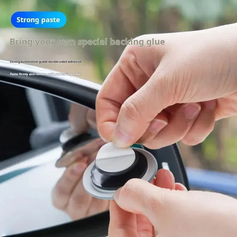 360 Degree Car Blind Spot Rear View Mirror Wide Angle Adjustable Small Round Mirror Car Reverse Auxiliary Rearview Convex Mirror