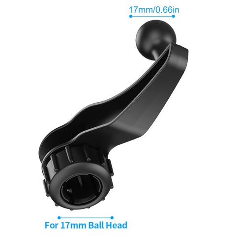 17mm Head Bracket Extension Rod Dead Angle Adapter Bracket Extender for Car Air Outlet Phone Stand Tablet Holder