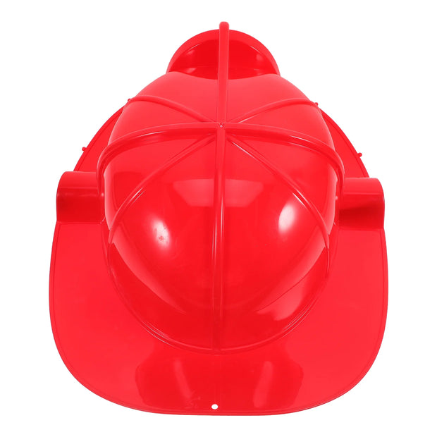 Children's Fire Hat Role Fireman for Kids Toddler Firefighter Party Cosplay Hats Plastic Props Boys Favors