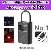 Xiaomi Mijia Air Pump 2 25%Speed Boost Mini Portable Electric Air Compressor Treasure 150PSI Type-C LED Multitool Inflator Xiomi