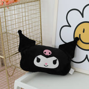 Sanrio Cute Kuromi Car Headrest Safety Seat Belt Cover Kawaii Japanese Style Back Cushion Plush My Melody Car Decoration Gifts