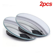 2pcs Car Blind Spot Mirror 360 Degree Adjustable Wide Angle Auxiliary Rearview Convex Mirror Universal Auto Car Auxiliary Mirror