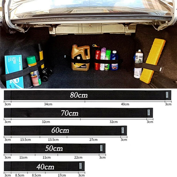 Car Trunk Organizer Elastic Fixing Belt Storage Bag Tapes Fire Extinguisher Fixing Belt Car Interior Accessories