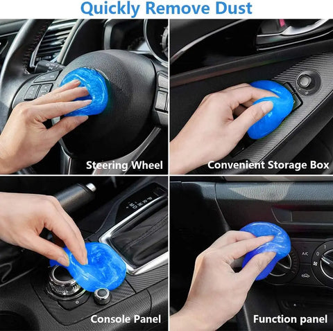 Car Cleaning Gel Air Vent Dust Cleaner Gel Household Office Auto Laptop Keyboard Multifunction Gap Cleaning Gel Dust Remover