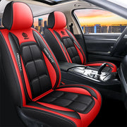 All inclusive seat cover, full leather car seat cushion, single seat driver and passenger seat cover, all season universal pad