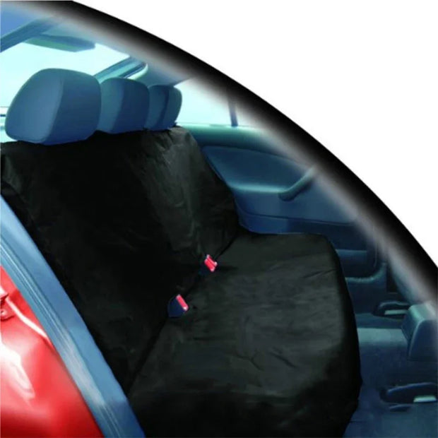 Universal Black Car Seat Cover Front and Rear Polyester Waterproof Anti-fouling Car Protective Seat Cover Interior Seat Supplies