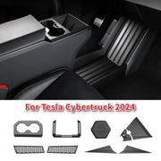 For Tesla Cybertruck 2024 Central Control Protective Sticker ABS Decorative Strips Whole Car Trim Accessories for Cyber Pickup