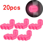 Luminous Tire Valve Caps 6 Colors Car Motorcycle Glowing Valve Cover Car Tire Wheel Hub Styling Tool Auto Accessories 4/8/20pcs