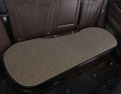 Car Seat Cover Front Rear Flax Seat Protect Cushion Automobile Seat Cushion Protector Pad Mat Backrest Headrest Auto Interior