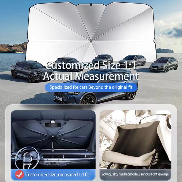 Car Sunshade Windshield Umbrella For Renault Koleos Captur Megane Clio Scenic Talisman Arkana Car Front SunShade