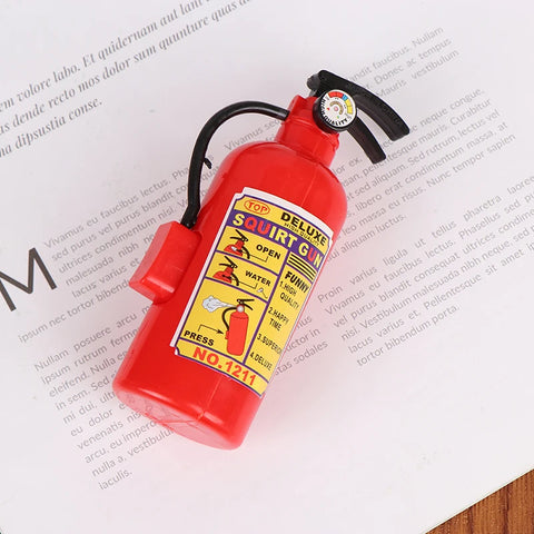 3Pcs Funny Mini Fire Extinguisher Toys Whole Person Prank Gift Water Gun Spray Water Children Firefighters Professional Props