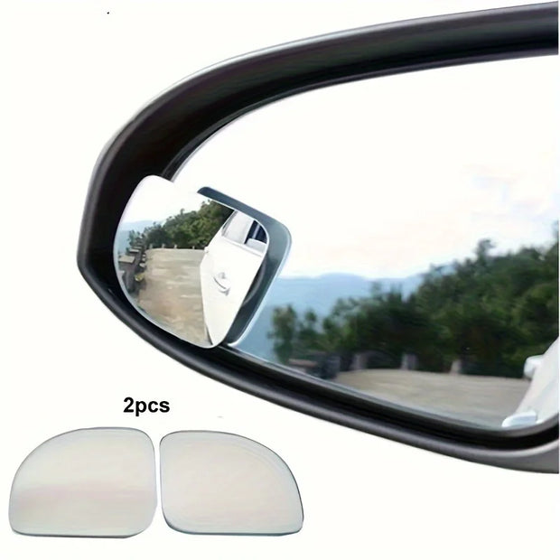 2pcs/set Adjustable HD Glass Convex Car Motorcycle Blind Spot Mirror for Parking Rear View Mirror