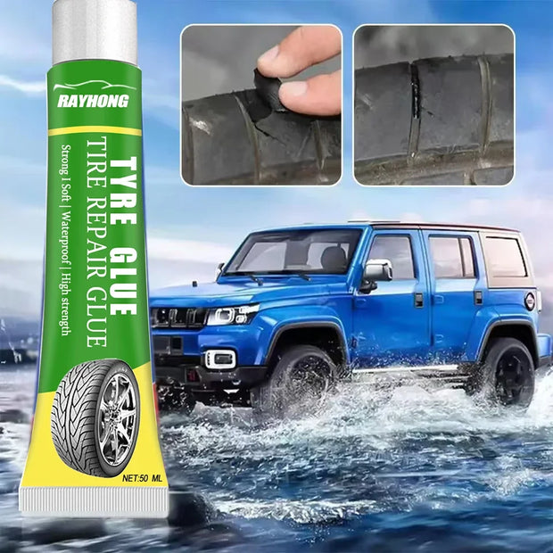 Black Tyre Repair Instant Liquid Strong Rubber Glues Wear-resistant Rubber Non-corrosive Adhesive Glue Car Instant Strong Tools