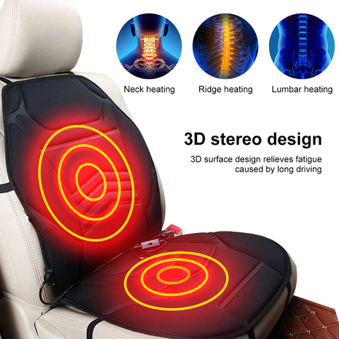 12V Heated Car Seat Cushion Cover Seat Heater Warmer Winter Household Cushion Cardriver Heated Seat Cushion