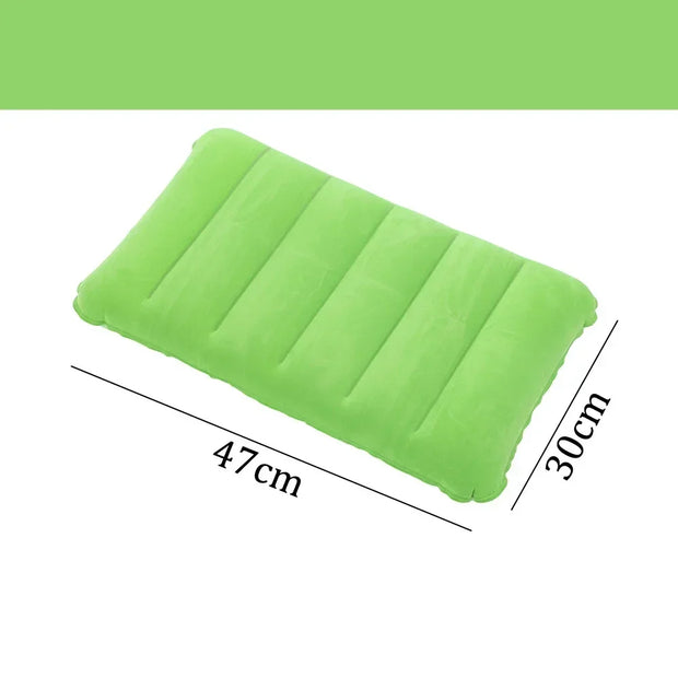 Air Cushion Pillows Outdoor Camping Folding Square lnflatable Pillows Travel Backrest Plane Head Rest  pillow camping