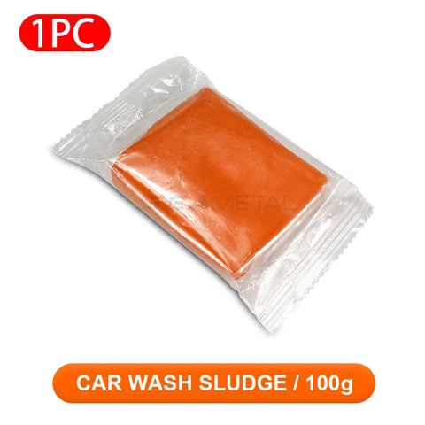 SEAMETAL Clay Bar Detailing Auto Car Clean Wash Cleaner Sludge Mud Remove Magic Blue Orange 100g Car Cleaning Accessories