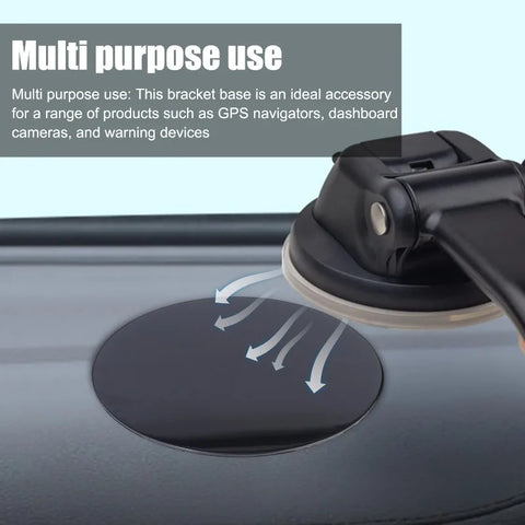 Universal Car Double-sided Suction Cup Self Adhesive Mount Pad Base for Navigation GPS Brackets Car Mobile Phone Holder Stands