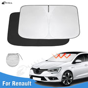 Windshield Sun Shade for Renault Megane 2 3 4 2015-2019 2020 2021 Car Sunshade Cover Foldable Sun Visor Protector Blocks UV Rays