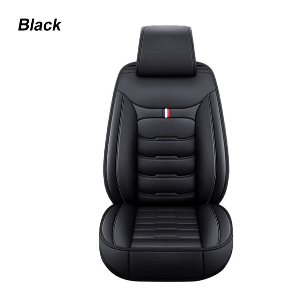 Univers Car Full Seat Cover PU Leather Car Seat Protector Design Airbag Front&Rear Split Bench Compatible Cover Fit Most Car SUV