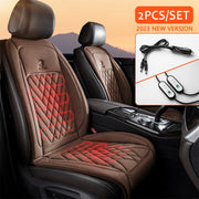 12/24V Heated Car Seat Cover Universal Car Seat Heater 30' Fast Heating Winter Car Heating Cushion Back Warmer Heating Pads 2023