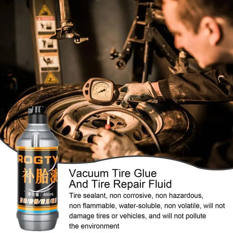 Tubeless Tire Sealant 400ml Tire Repair Kit Large Capacity Tubeless Tire Sealant For Car Small/Medium Wheeled