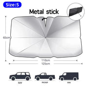 2024 Car Windshield Sun Shade Umbrella Foldable Sunshade Front Window Cover for UV Ray Block Heat Protection Protector Parasol