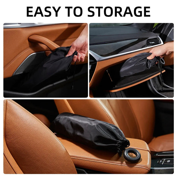 2024 Car Windshield Sun Shade Umbrella Foldable Sunshade Front Window Cover for UV Ray Block Heat Protection Protector Parasol