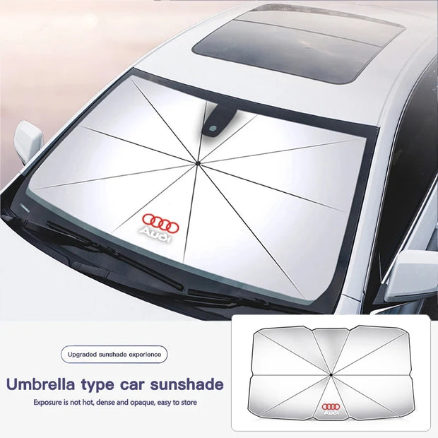 Car Windshield Sunshade Umbrella For Audi A1 A2 A3 A4 A5 A6 A7 A8 Q1 Q2 Q3 Q4 Q5 Q6 Q7 Q8 TT RS3 S5 B8 Quattro C6 B9 B6 S1 RS4