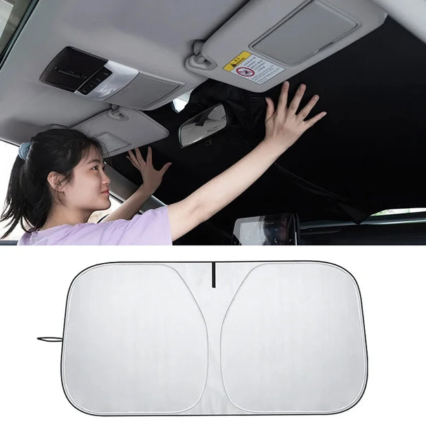 Car Windshield Cover Sunshade UV Protection Shield For Renault Megane 2 3 4 Twingo Clio Talisman Captur Trafic Kwid Scenic 2 Kad