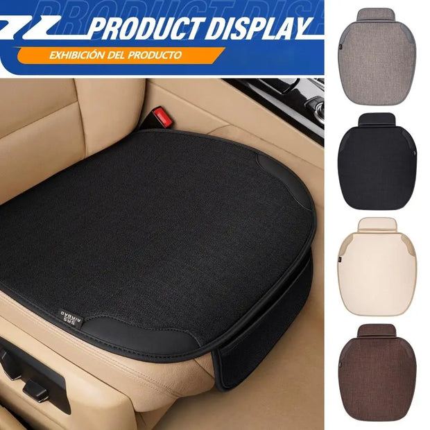 Car Seat Chair Protect Breathable Flax Seat Cover Dampproof Interior Four Car Universal Seasons Accessories C3O3