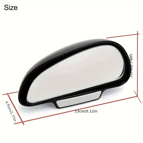 Car Blind Spot Mirror 360 Degree Adjustable Wide Angle Side Rear Mirrors Blind Spot for Parking Auxiliary Rear View Mirror