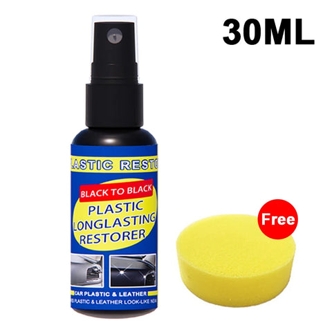 Car Plastic Restorer Coating Agent Auto Plastic Rubber Exterior Repair Clean Refresh Restoration Agent Black Shine Seal Brighten