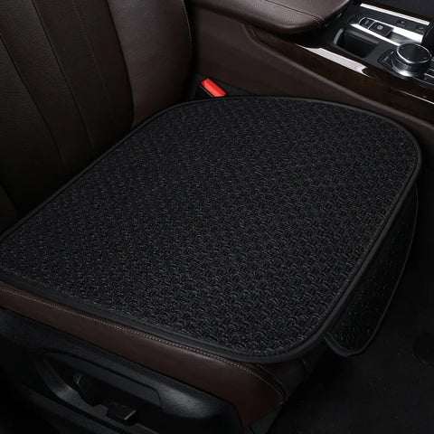 Car Seat Cover Front Rear Flax Seat Protect Cushion Automobile Seat Cushion Protector Pad Mat Backrest Headrest Auto Interior