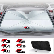 Car Windshield Sun Shade Blocks, UV Ray Reflector Umbrella, For AUDI A1, A3, 8p, A4, B4 A5, A6, A7, A8, Q2, Q3, Q5, Q7, Q8