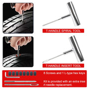 Tyre Repair Kit Puncture Plug Set Auto Bike Tire Repair Car Tire Change Tools Motorcycle Car Accessories 45pcs Studding Set