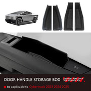 For Tesla Cybertruck 2023 2024 2025 4PCS Door Handle Storage Box Font Rear Door Side Storage Organizer Car Interior Accessories